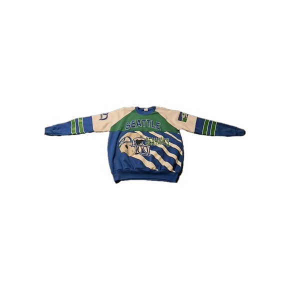 Seattle Seahawks Vintage 1980s Crewneck Sweatshirt XL Made USA NFL - Picture 4 of 15